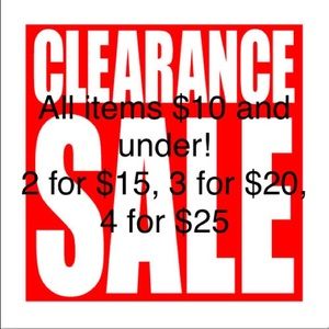 Clearance sale!!!